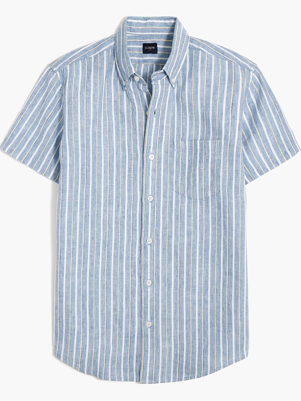 J. Crew/ Short-sleeve linen-blend shirt / Size L